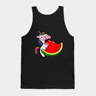 Unicorn Melon Sweet Comic Crazy Funny Quirky Tank Top